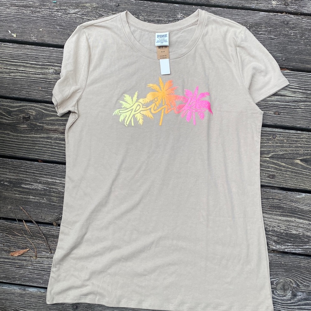 Victoria’s Secret pink Tee Shirt T-shirt khaki Beachy new